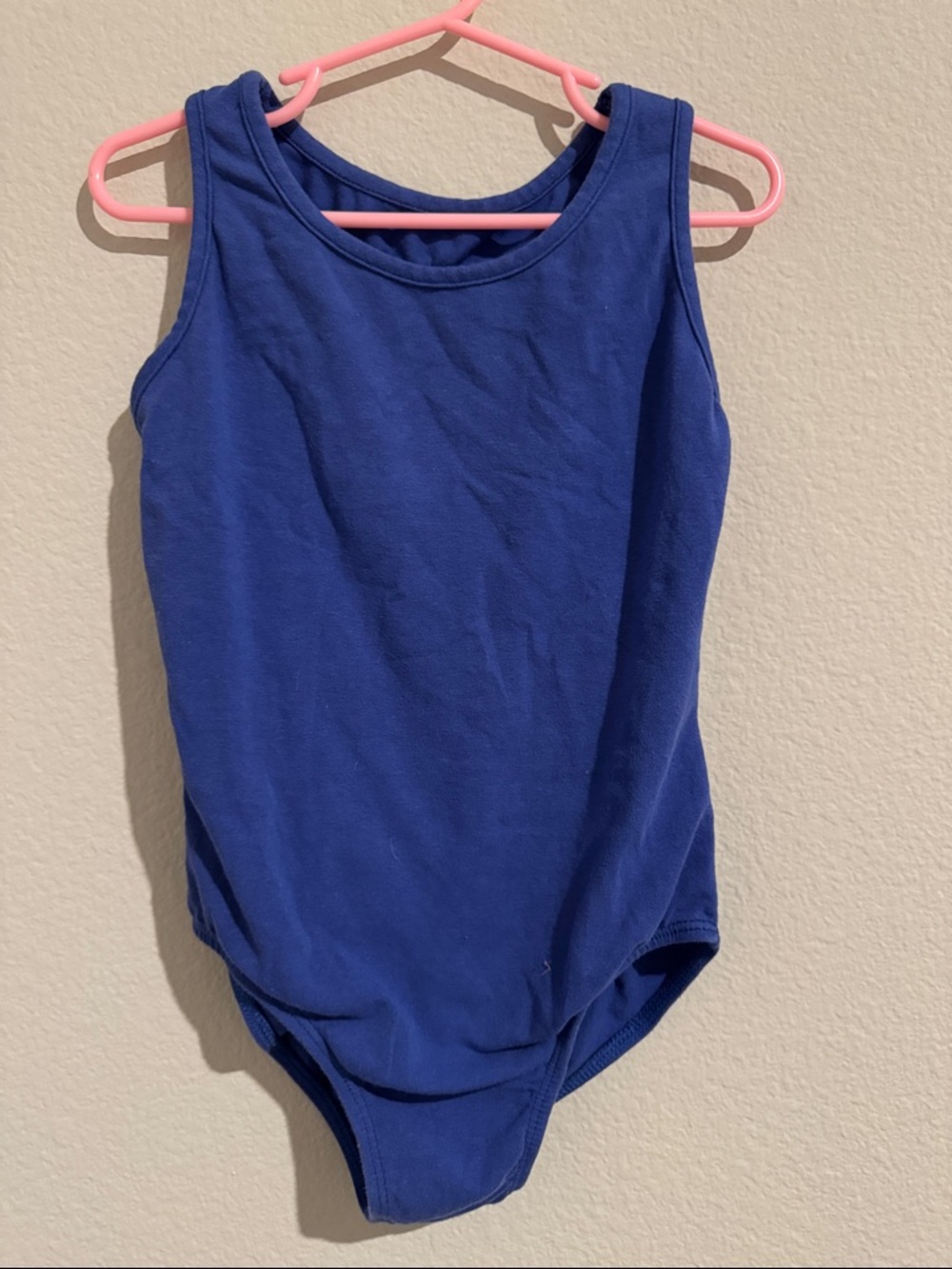Girls' Sleeveless Royal Blue One-Piece Bodysuit